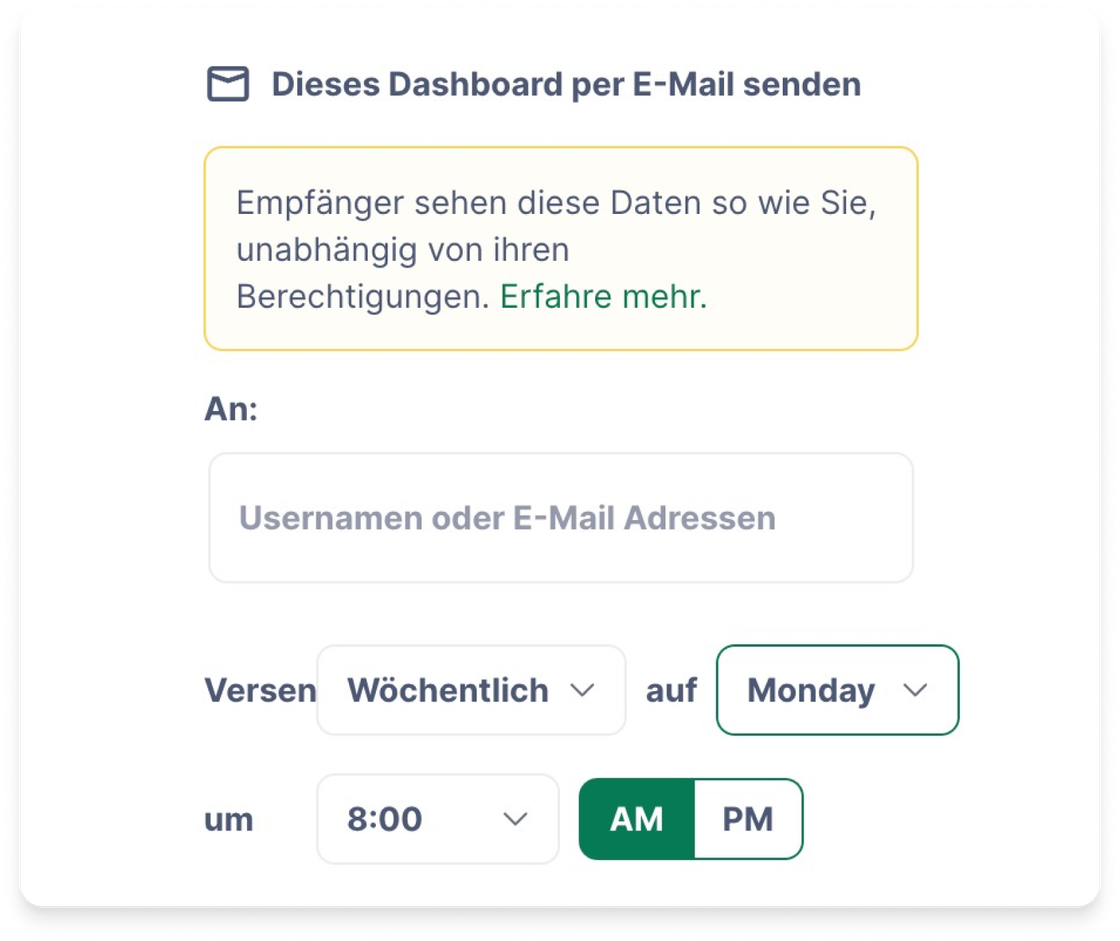 Automatisierte E-Mail-Berichte