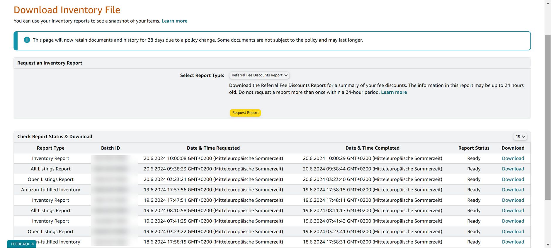 Example Inventory Report