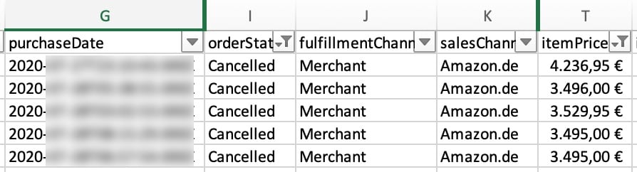 Amazon fake orders showing hundreds of canceled orders to manipulate Buy Box