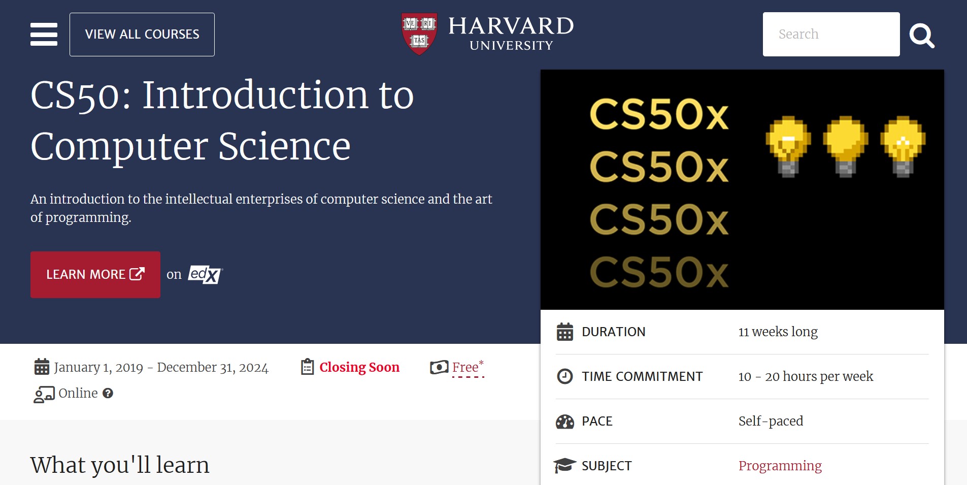 Harvard CS50 AI Kurs - Python-basierte KI-Einführung mit Zertifikat