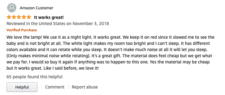 reviewing on amazon