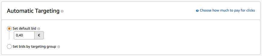 Create ad groups for sponsored products