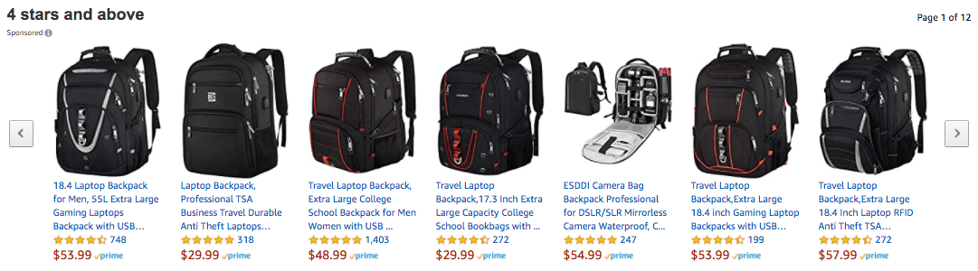 Amazon Sponsored Products Ads in the Carousel under the description of the product